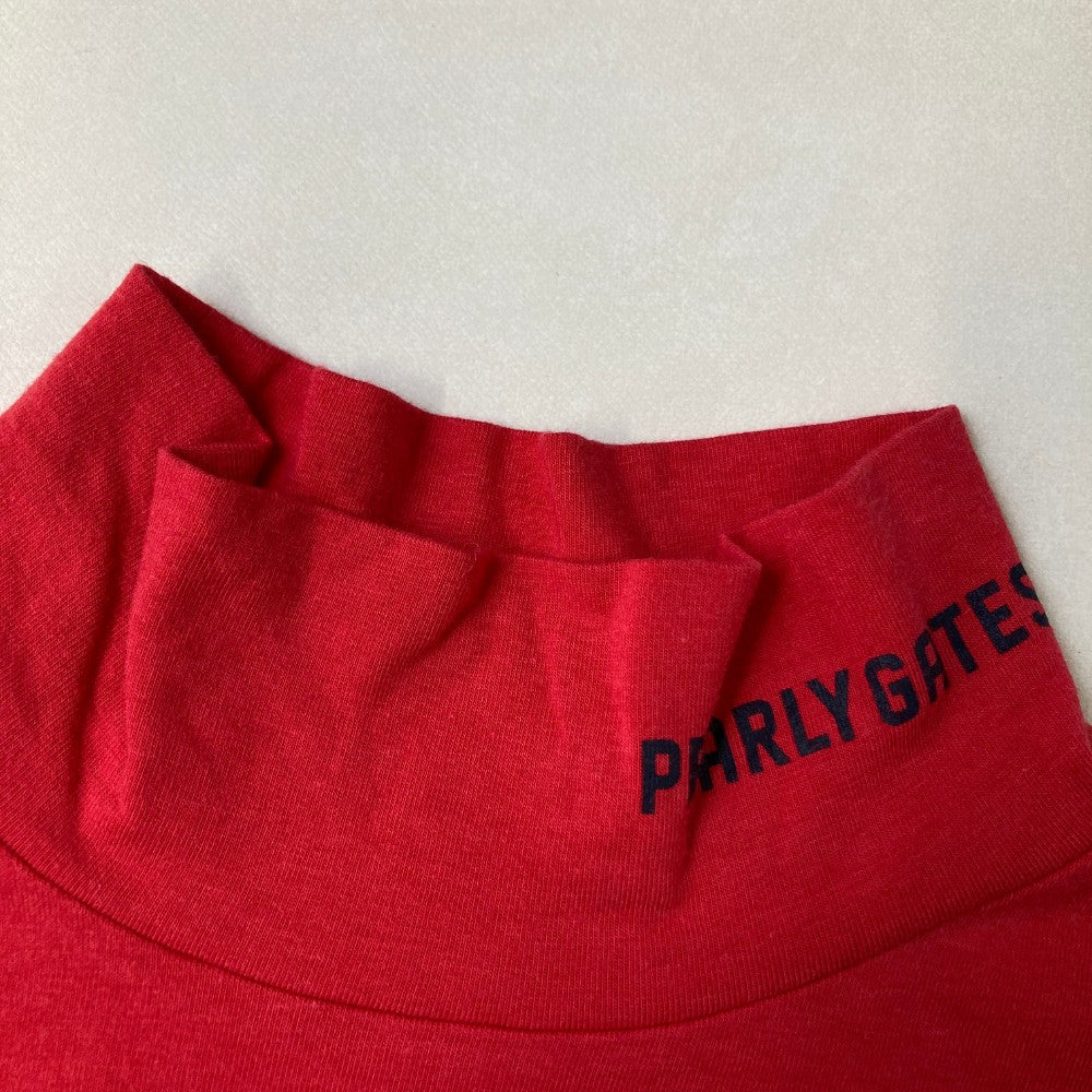 PEARLY GATES パーリーゲイツ 055-5266902 ハイネック 長袖Tシャツ  レッド系 0
