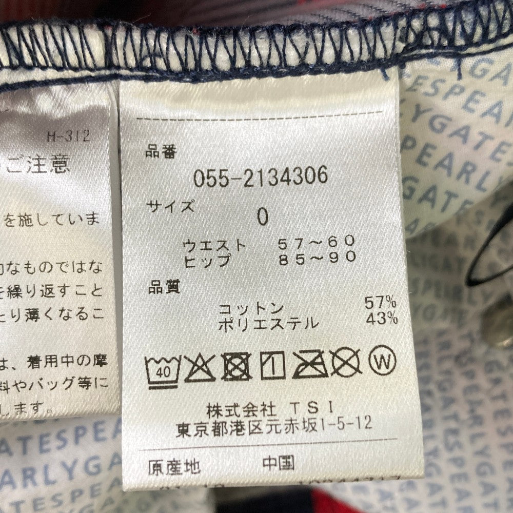 PEARLY GATES パーリーゲイツ 2022年モデル スカート ハート 総柄 レッド系 0