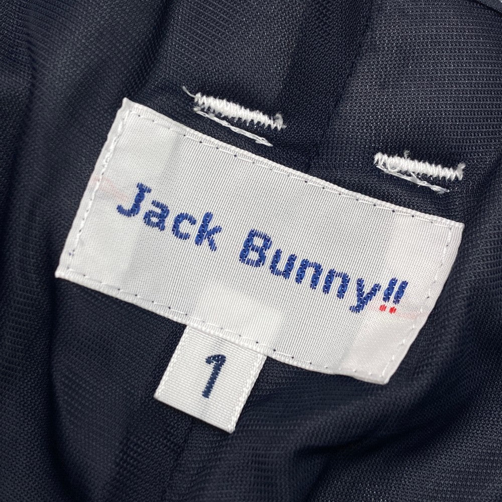 JACK BUNNY ジャックバニー × コカ･コーラ インナー付 ストレッチスカート ロゴ 総柄 ネイビー系 1