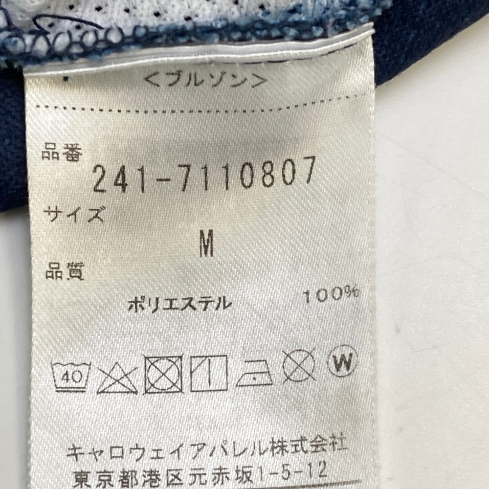 CALLAWAY 캘러웨이  집업 후드티 베어 별 총알 무늬 네이비 계열 M