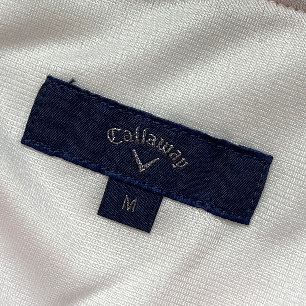 CALLAWAY キャロウェイ  ロングパンツ 裏起毛 総柄 レッド系 M