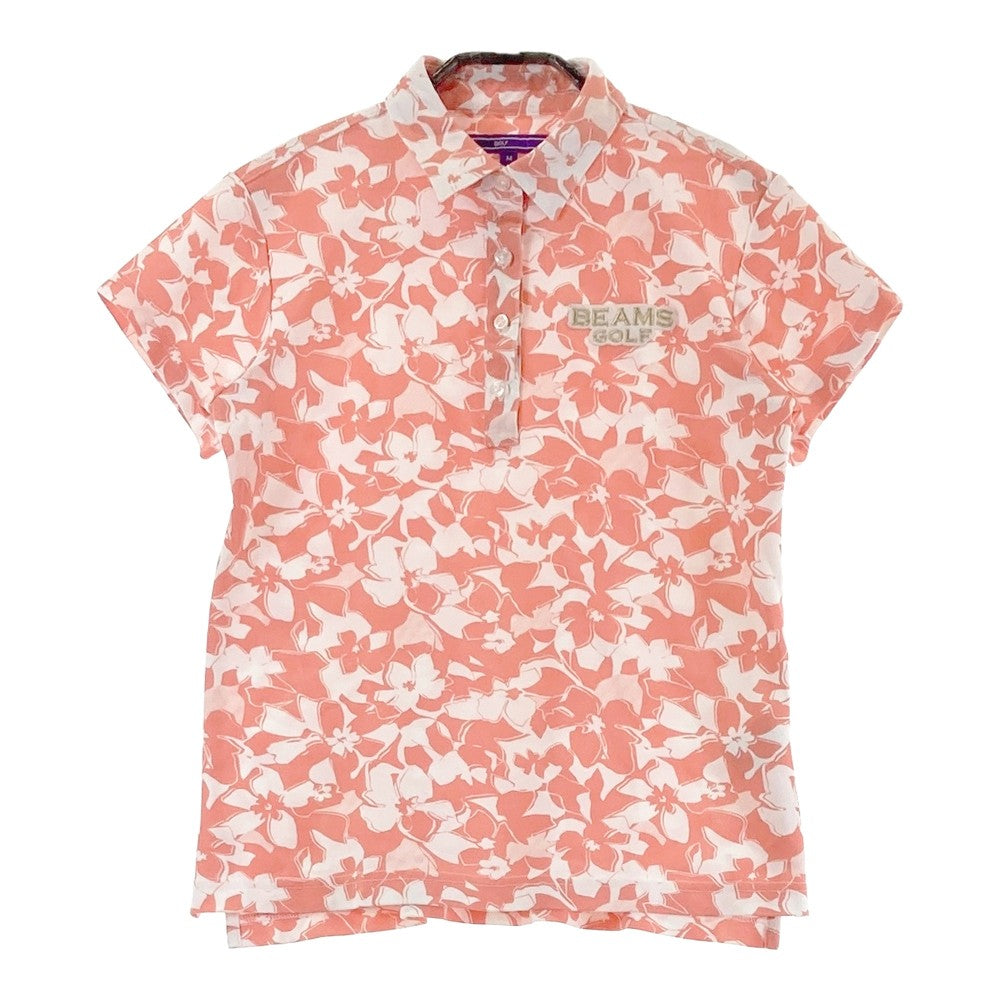 BEAMS GOLF ビームスゴルフ  半袖ポロシャツ  ピンク系 M