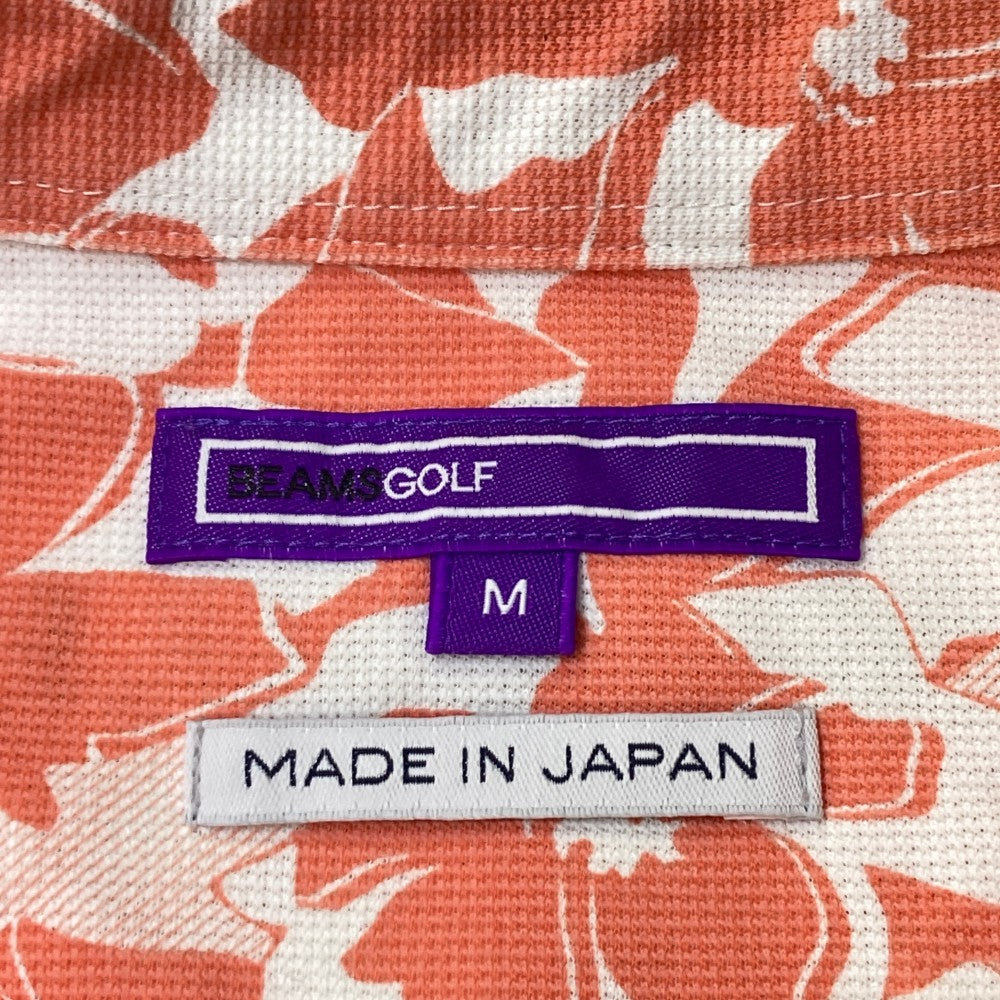 BEAMS GOLF ビームスゴルフ  半袖ポロシャツ  ピンク系 M