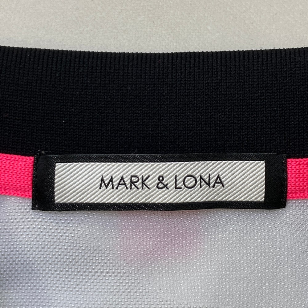MARK&LONA 마크앤로나 하프 집업 반팔 폴로 셔츠 카모플라주 밀리터리 스컬 전체 패턴 화이트 계열 40