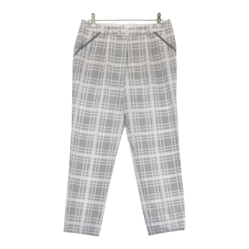 LANVIN SPORT ランバンスポール  ロングパンツ チェック柄 グレー系 38