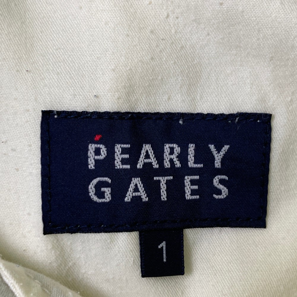 PEARLY GATES パーリーゲイツ  ストレッチパンツ チェック柄 ホワイト系 1