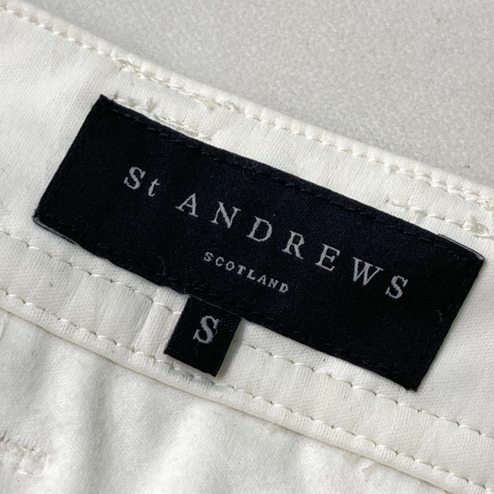 ST ANDREWS 세인트앤드루스 롱팬츠 영문 전체 패턴 화이트 계열 S