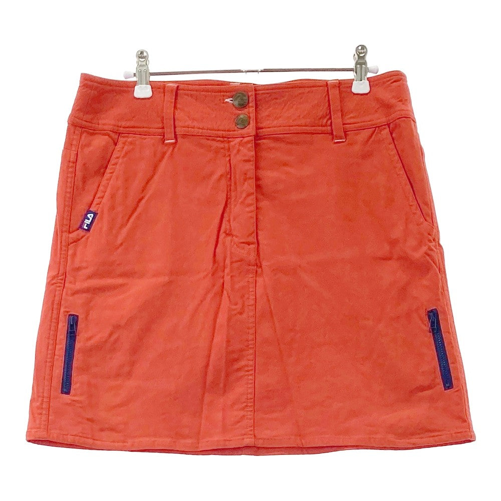 FILA GOLF フィラゴルフ CO4IL301 裏起毛 ストレッチスカート  オレンジ系 LL