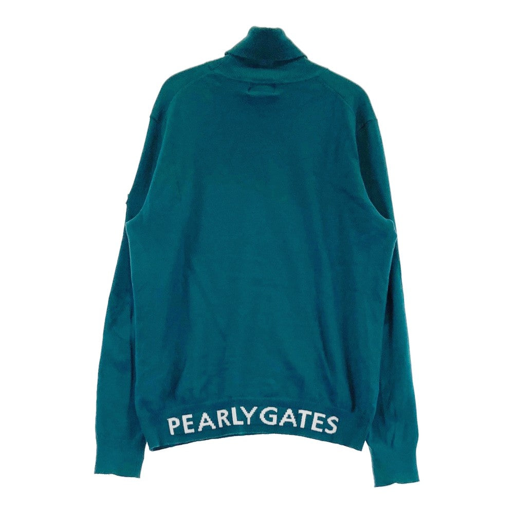 PEARLY GATES 파리게이츠 터틀넥 긴팔 니트 스웨터 그린계열 1