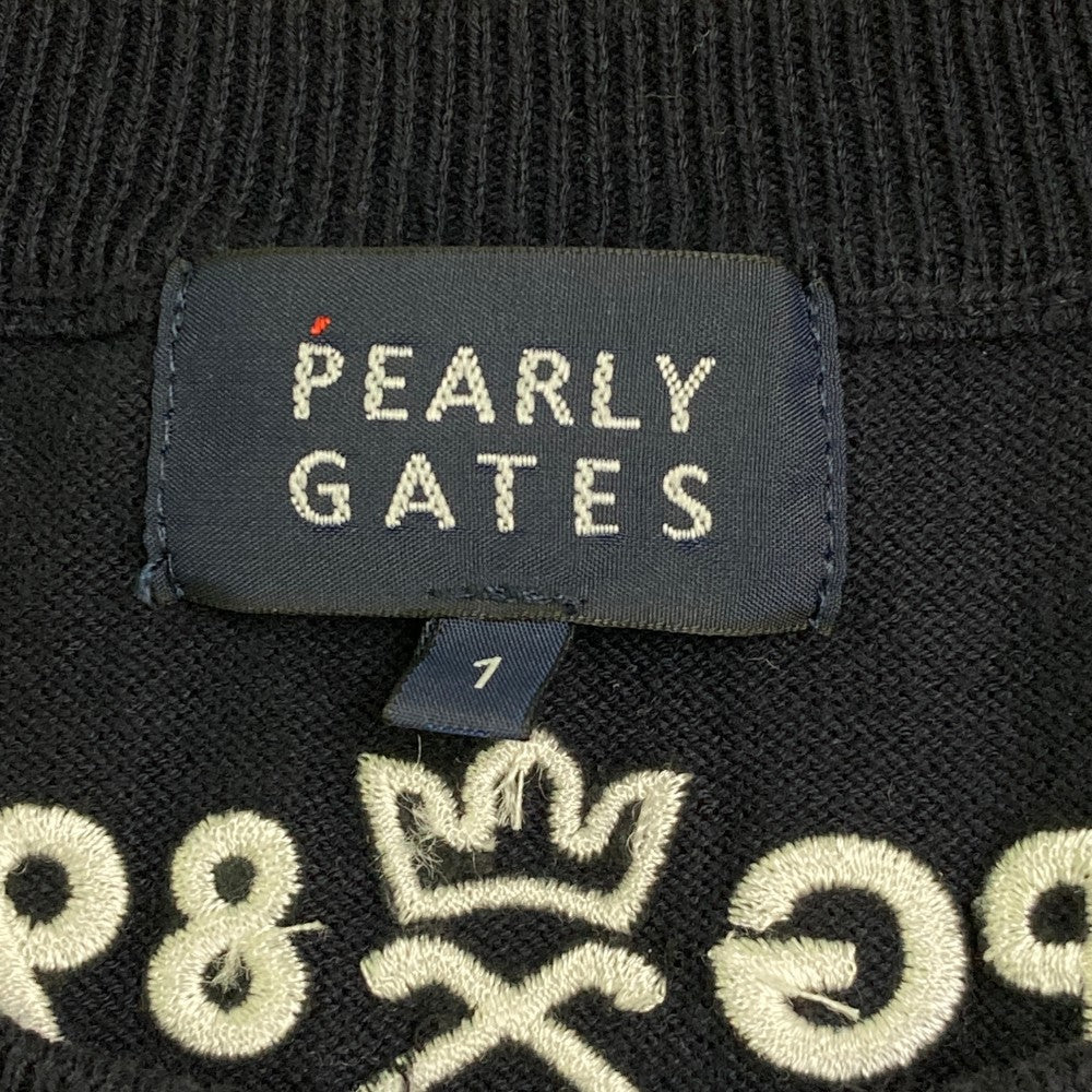 PEARLY GATES 파리게이츠 긴팔 니트 스웨터 네이비 계열 1