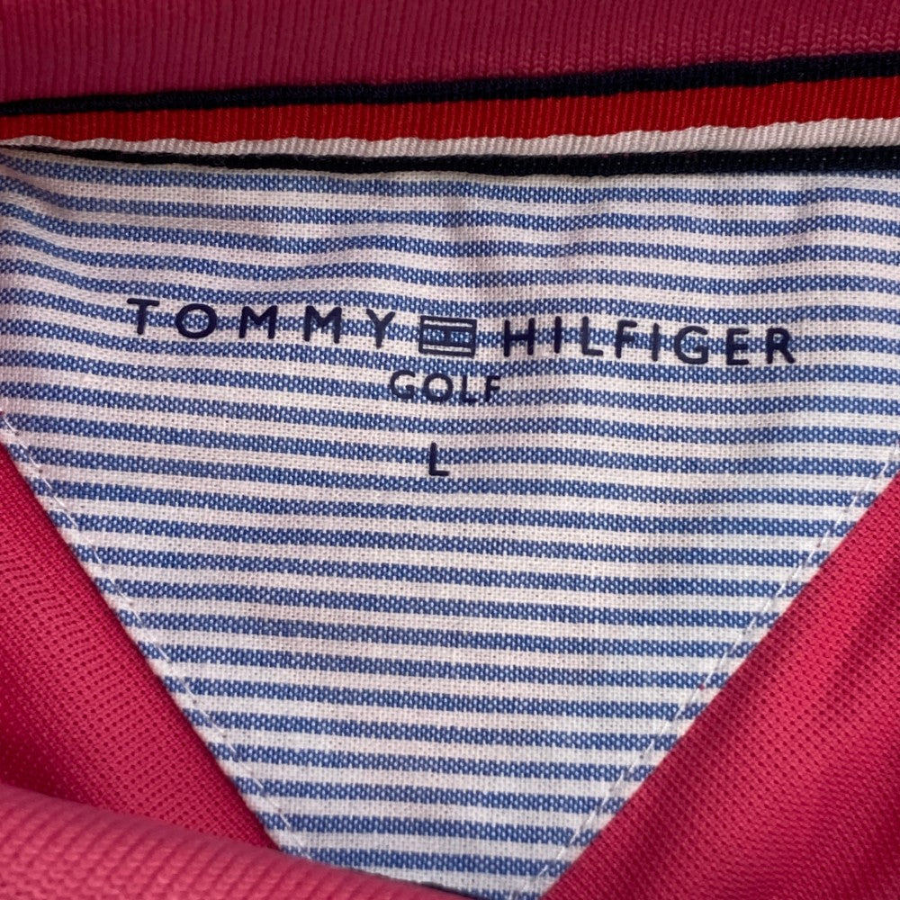 TOMMY HILFIGER GOLF 토미 힐피거 골프 반팔 폴로 셔츠 핑크 계열 L