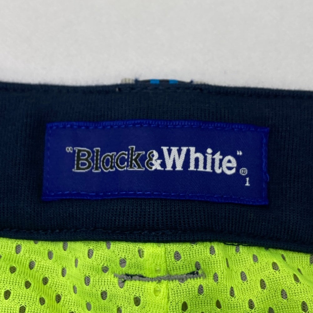 BLACK&WHITE ブラックアンドホワイト  インナー付 スウェットスカート  ネイビー系 1