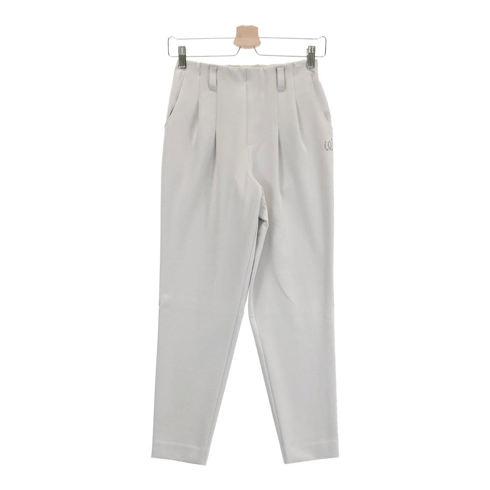 M.U SPORTS エムユースポーツ  ストレッチパンツ ラインストーン  グレー系 38