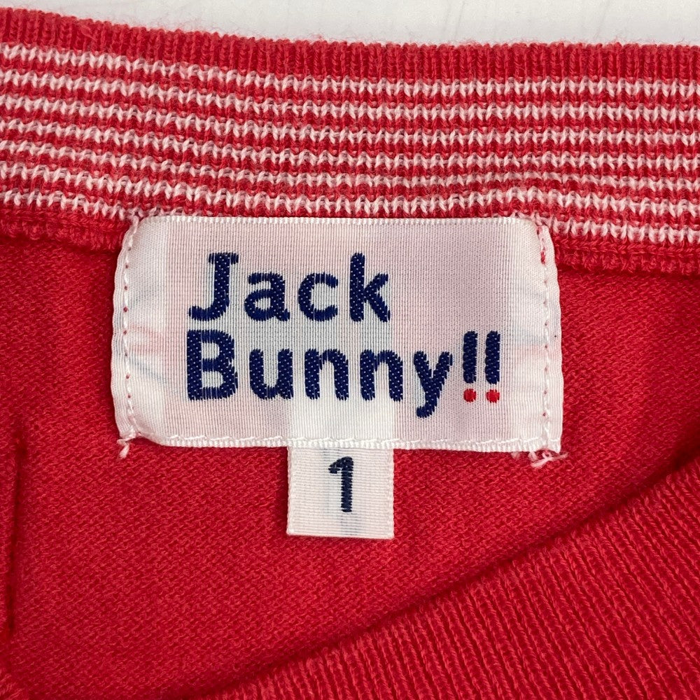 JACK BUNNY 잭버니 V넥 니트 스웨터 레드 계열 1