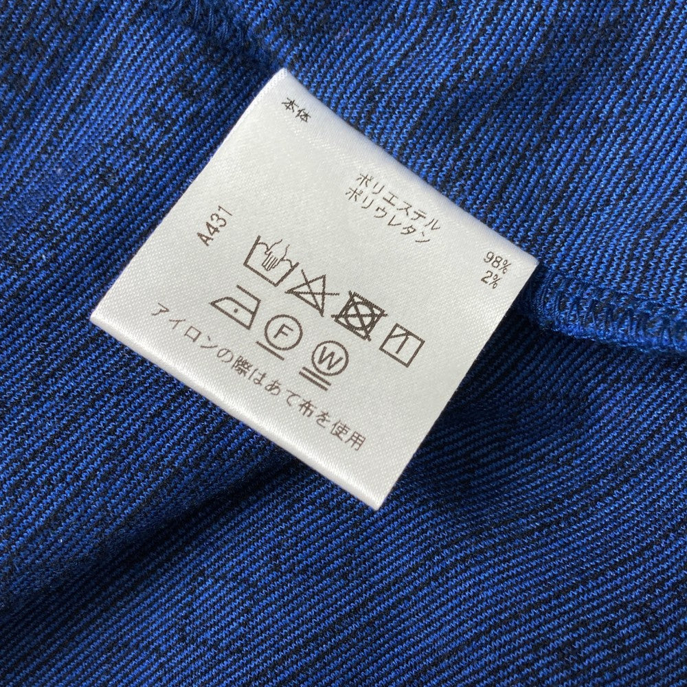 ROSASEN ロサーセン  ショールカラー長袖カットソー 総柄 ブルー系 L