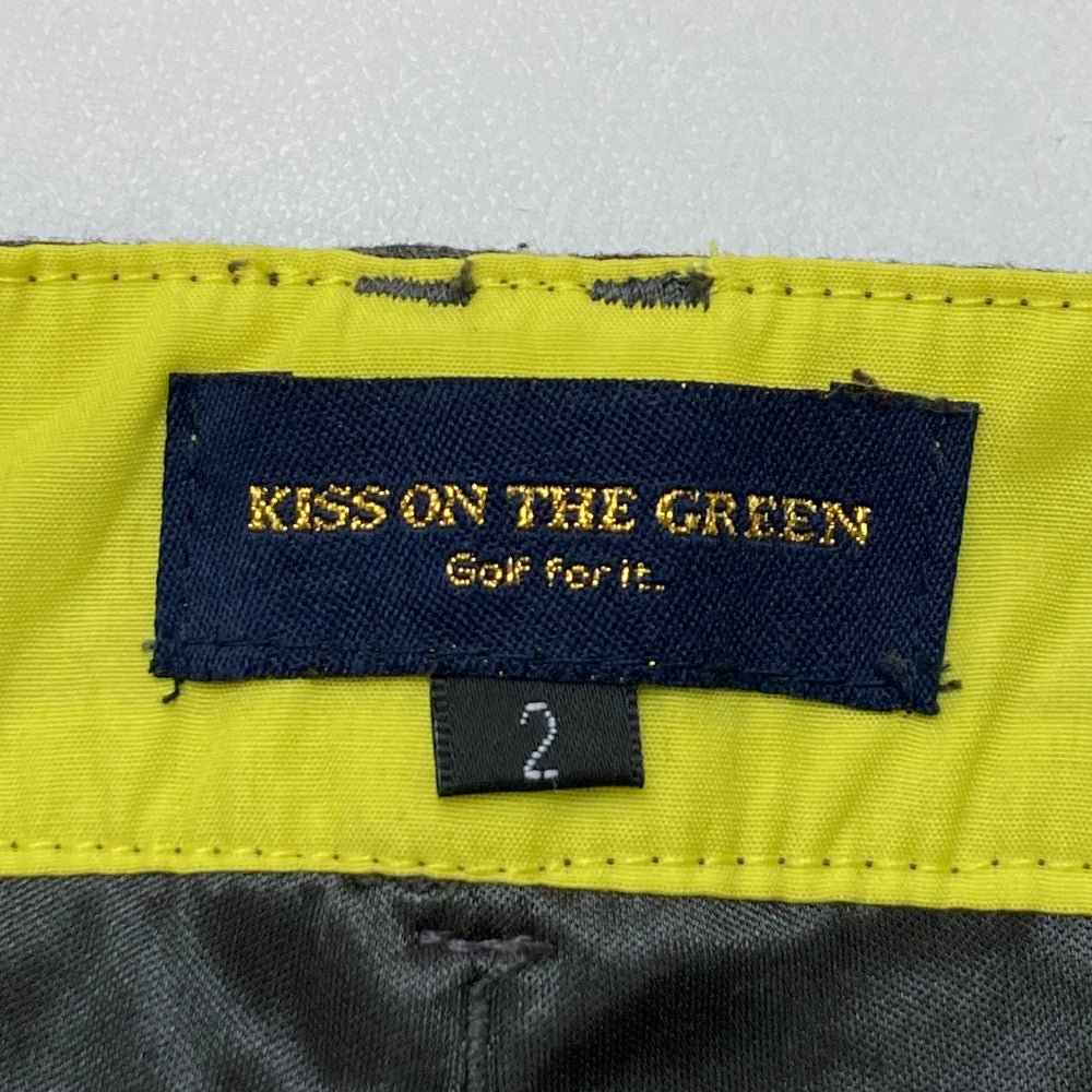 KISS ON THE GREEN 키스온더그린 숏팬츠 체크무늬 그레이 계열 2