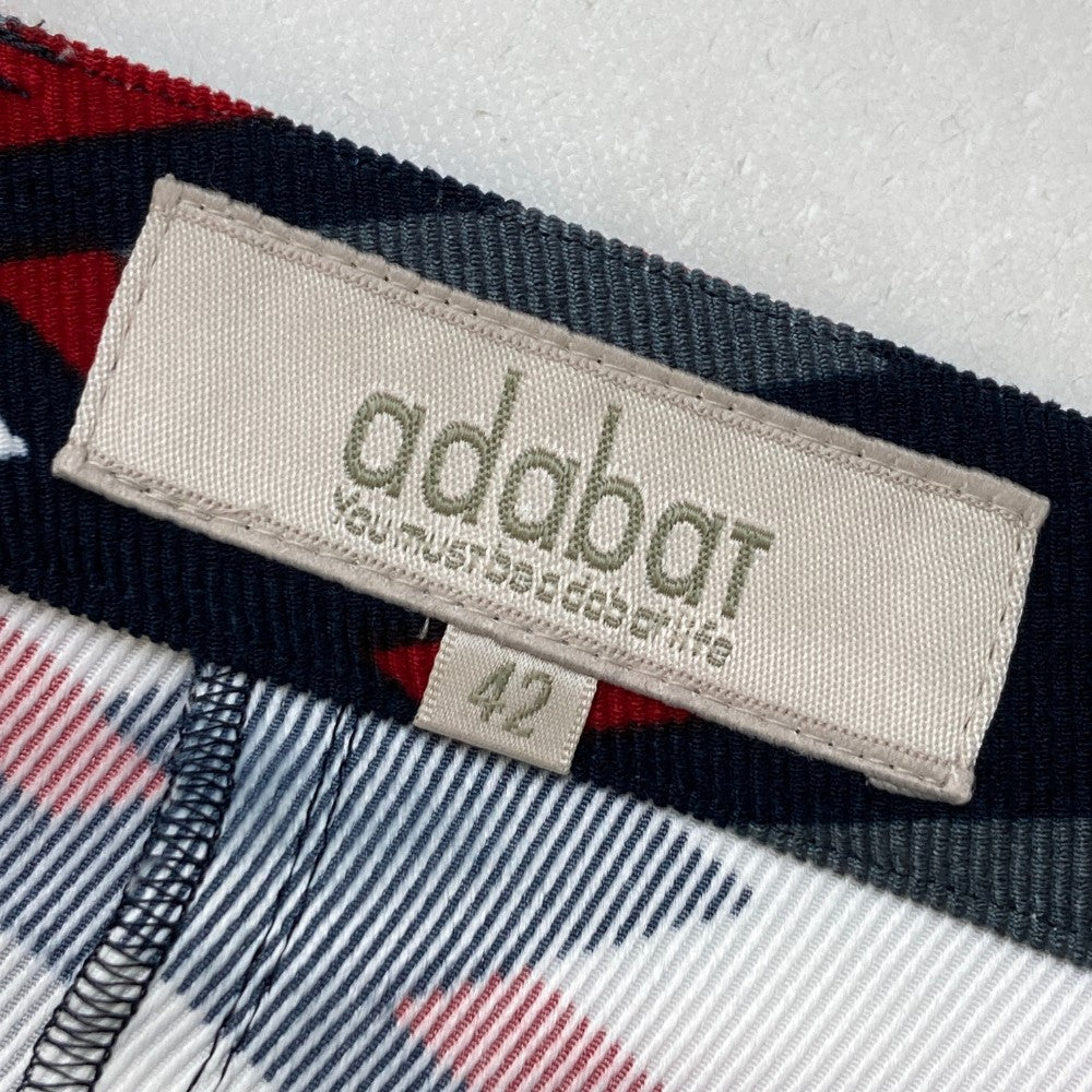 ADABAT アダバット  ショートパンツ 総柄 グレー系 42