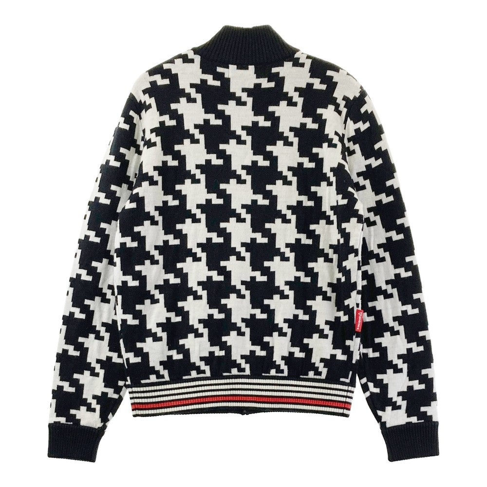 LE COQ GOLF ルコックゴルフ  ニットジャケット 千鳥 ブラック系 M