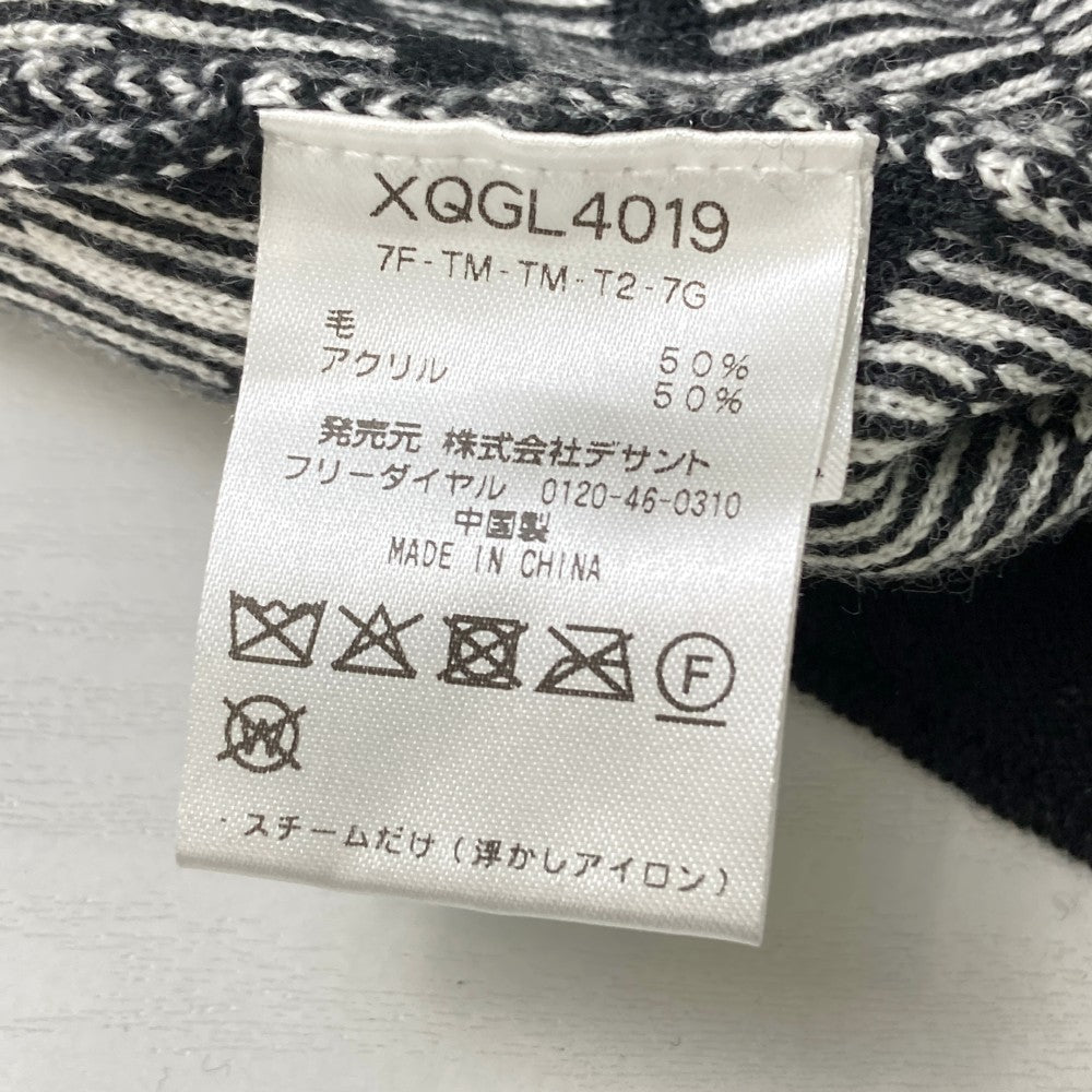 LE COQ GOLF ルコックゴルフ  ニットジャケット 千鳥 ブラック系 M