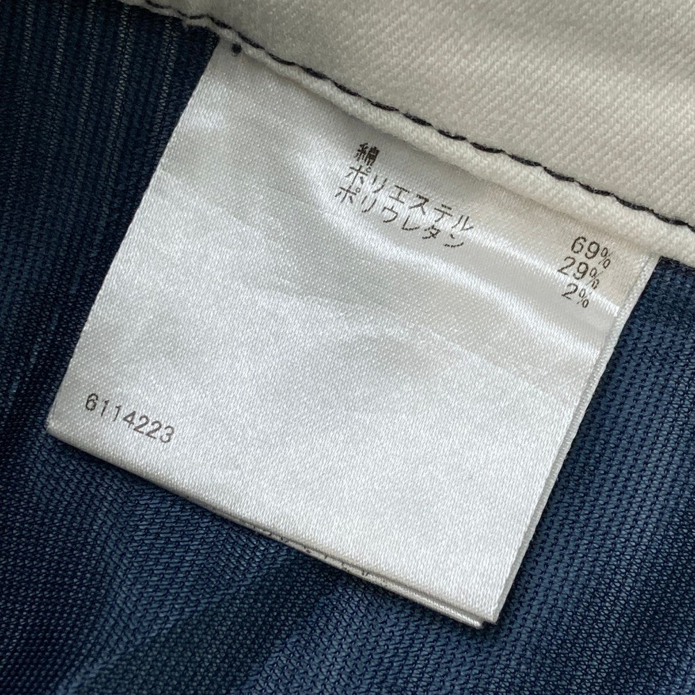 MUNSING WEAR マンシングウェア  コットン混ストレッチ クロップドパンツ ストライプ柄 ネイビー系 11