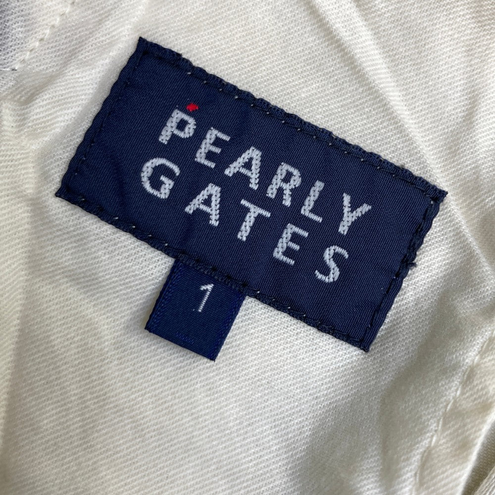 PEARLY GATES パーリーゲイツ  ストレッチパンツ ボーダー柄 ホワイト系 1