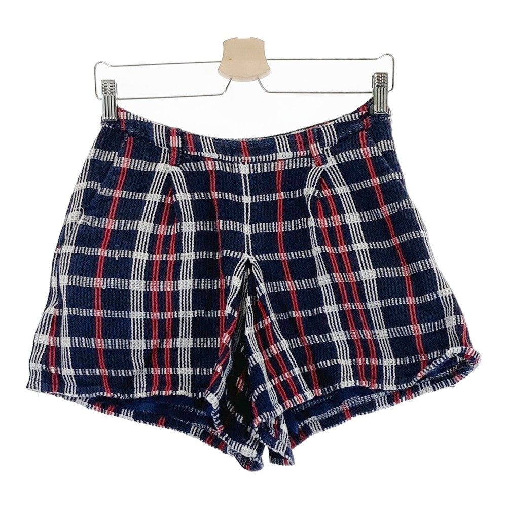 BEAMS GOLF ビームスゴルフ  ショートパンツ チェック柄 ネイビー系 S