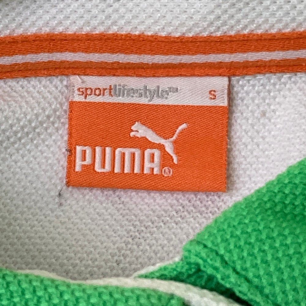 PUMA GOLF プーマゴルフ  半袖ポロシャツ ボタンダウン  グリーン系 S