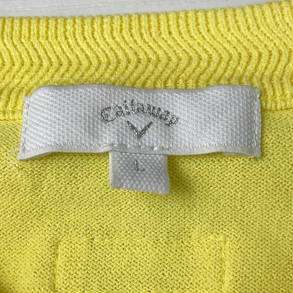 CALLAWAY 캘러웨이 니트 스웨터 옐로우 계열 L