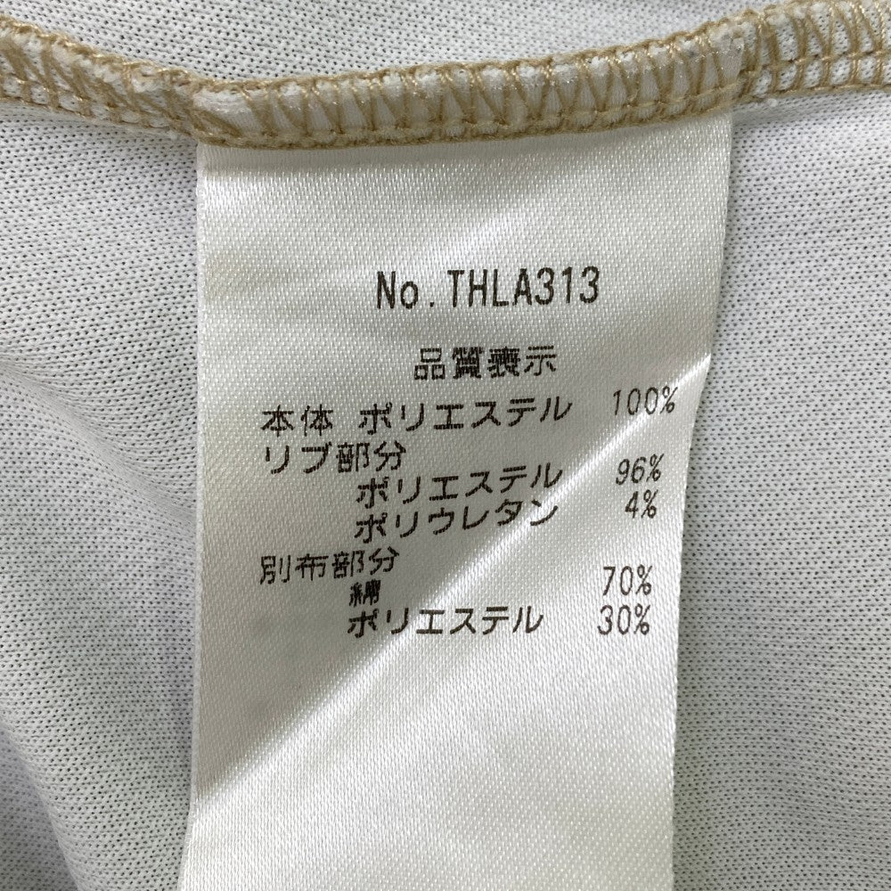 TOMMY HILFIGER GOLF トミーヒルフィガーゴルフ 2023年モデル 半袖ポロシャツ 総柄 ベージュ系 S