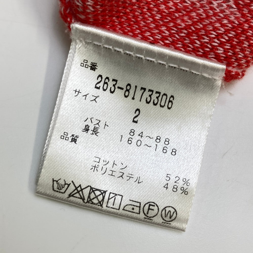 JACK BUNNY ジャックバニー  ニットベスト チェック柄 レッド系 2