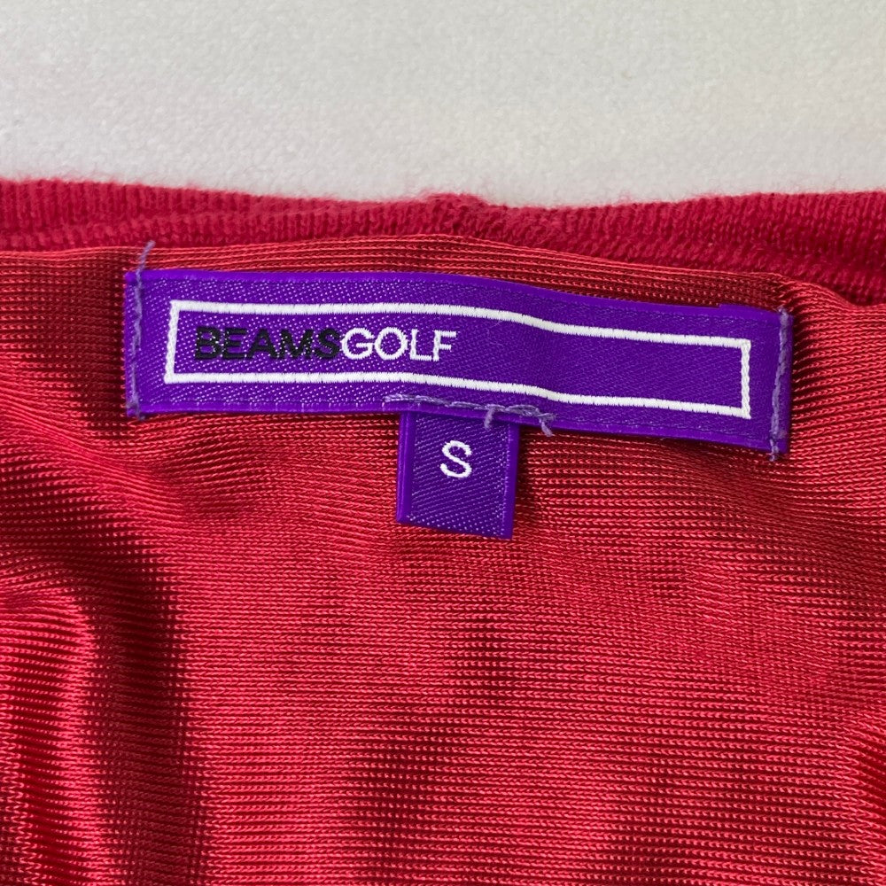 BEAMS GOLF 빔스골프 축열 니트 후드티 레드계열 S