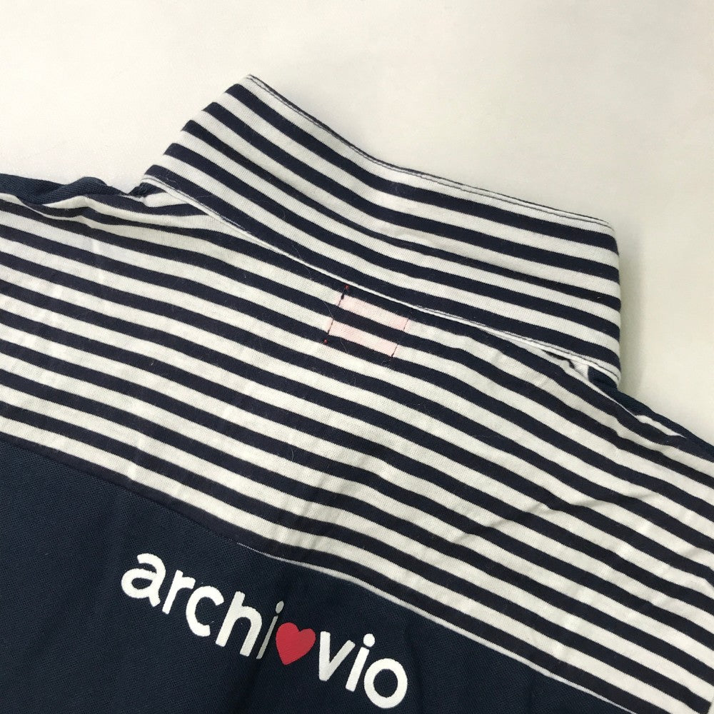 ARCHIVIO アルチビオ  ノースリーブ ポロシャツ  ネイビー系 40