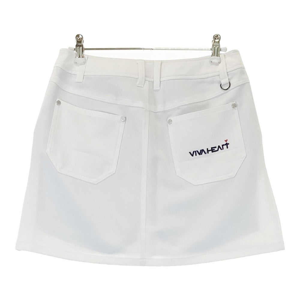 VIVA HEART ビバハート  インナー付き ストレッチスカート  ホワイト系 40