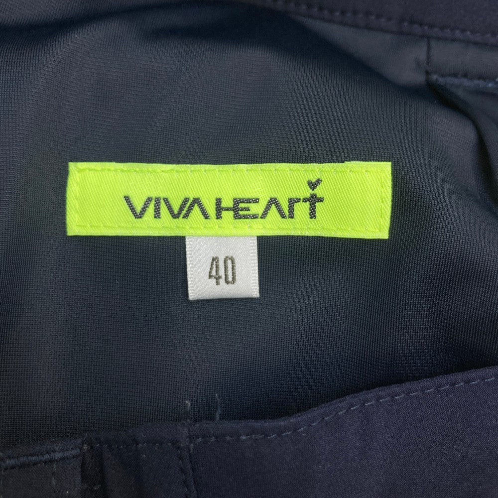 VIVA HEART ビバハート  インナー付きスカート  ネイビー系 40