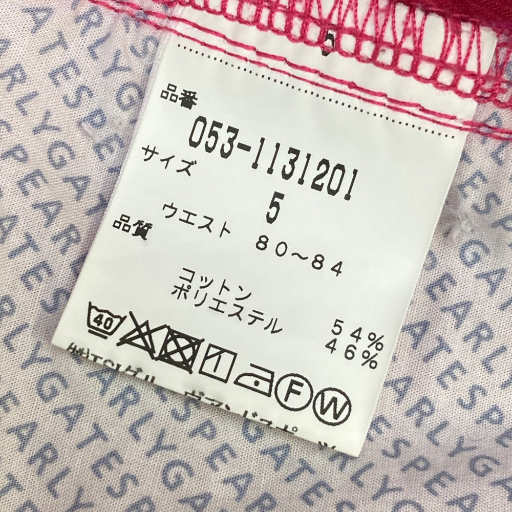 PEARLY GATES 팔리게이츠  롱팬츠  핑크 계열 4