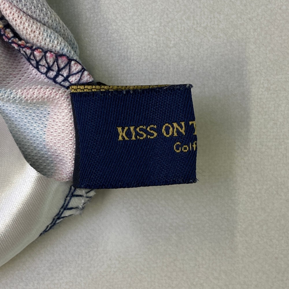 KISS ON THE GREEN キスオンザグリーン ; 半袖ポロシャツ 総柄 ピンク系 3