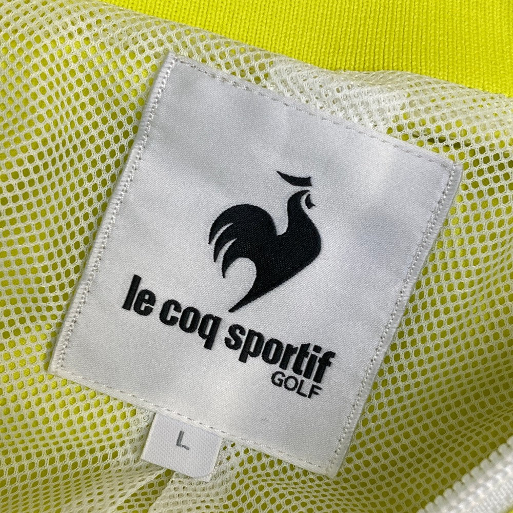 LE COQ GOLF 르코크 골프  안감 메쉬  집업 재킷  화이트 계열 L