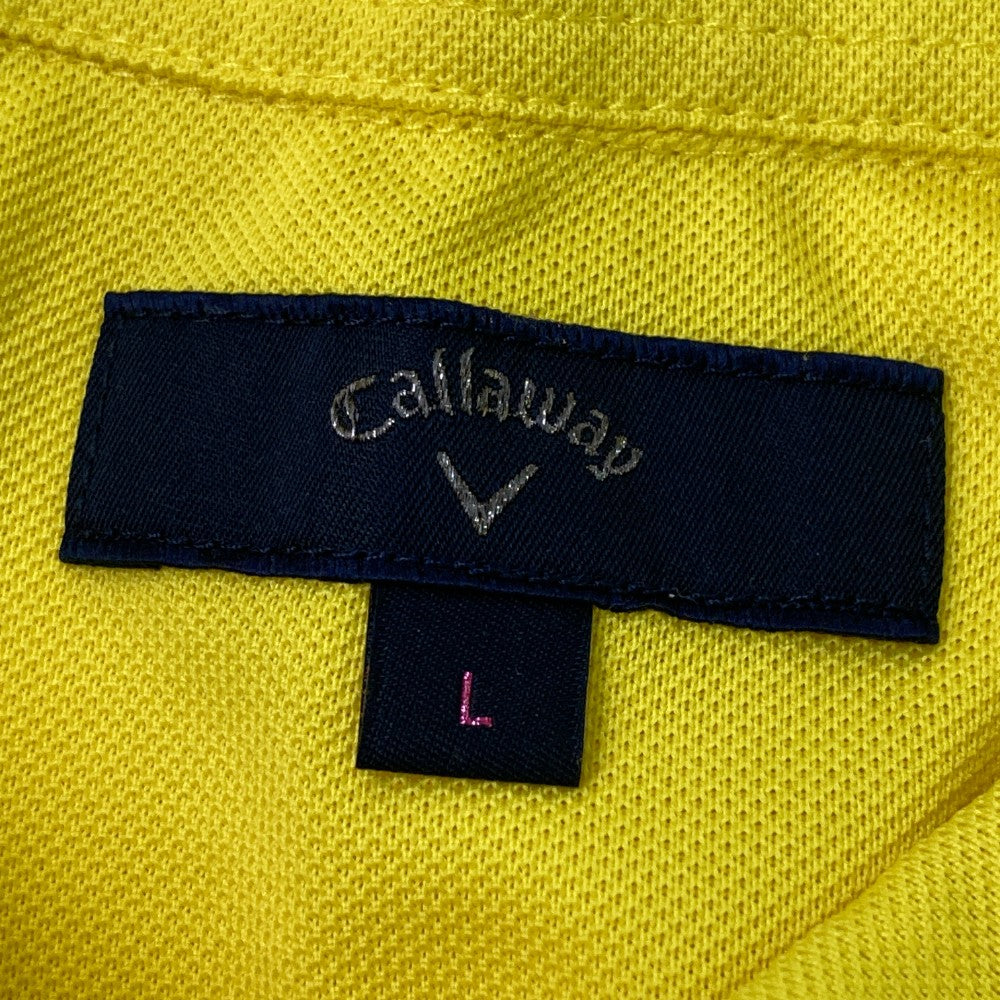 CALLAWAY キャロウェイ  半袖ポロシャツ  イエロー系 L