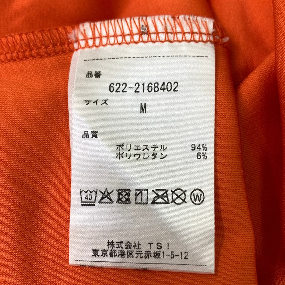 PING ピン 2022年モデル ハイネック 半袖Tシャツ  オレンジ系 M