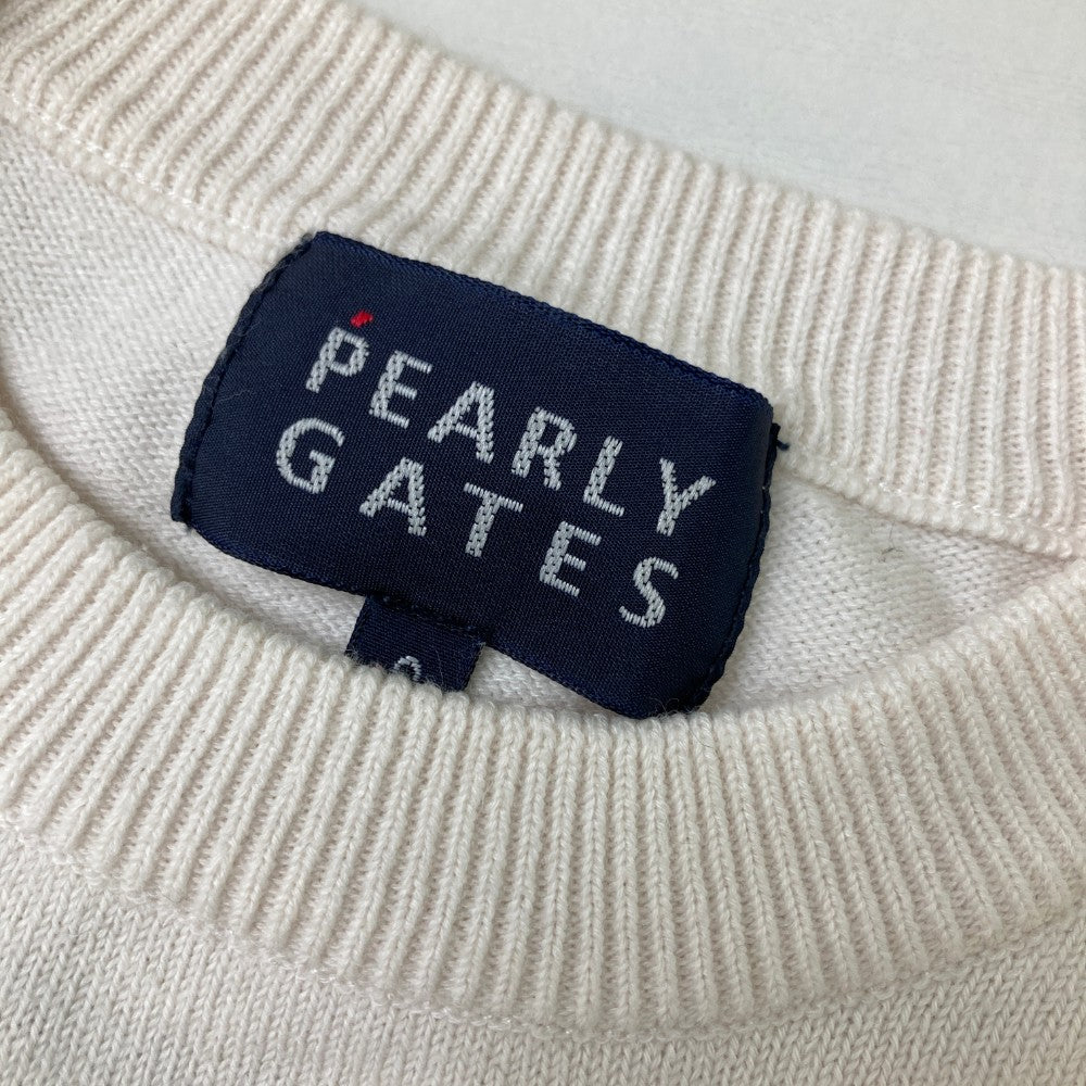 PEARLY GATES パーリーゲイツ  ニットセーター  ホワイト系 0