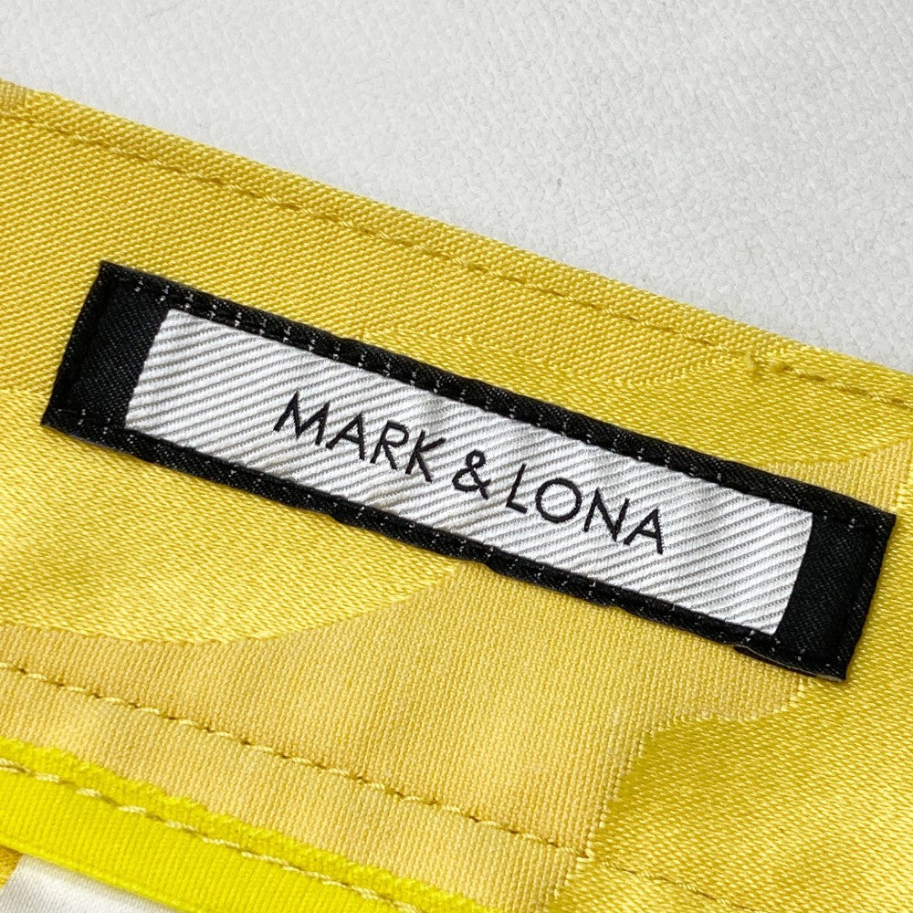 MARK&LONA マークアンドロナ  インナー付 ストレッチスカート カモフラ柄 イエロー系 38