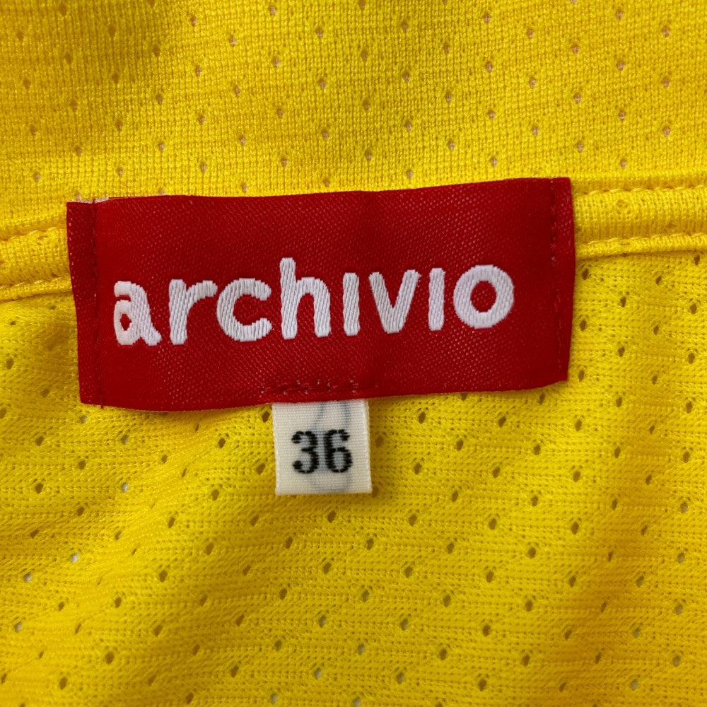 ARCHIVIO アルチビオ  ノースリーブポロシャツ  イエロー系 36