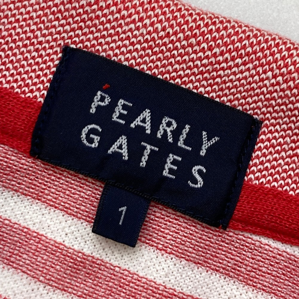 PEARLY GATES パーリーゲイツ  半袖ポロシャツ  レッド系 1