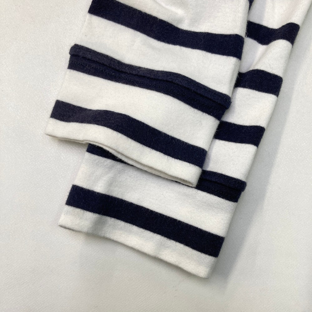 PEARLY GATES パーリーゲイツ  モックネック 長袖Tシャツ ボーダー柄 ホワイト系 0