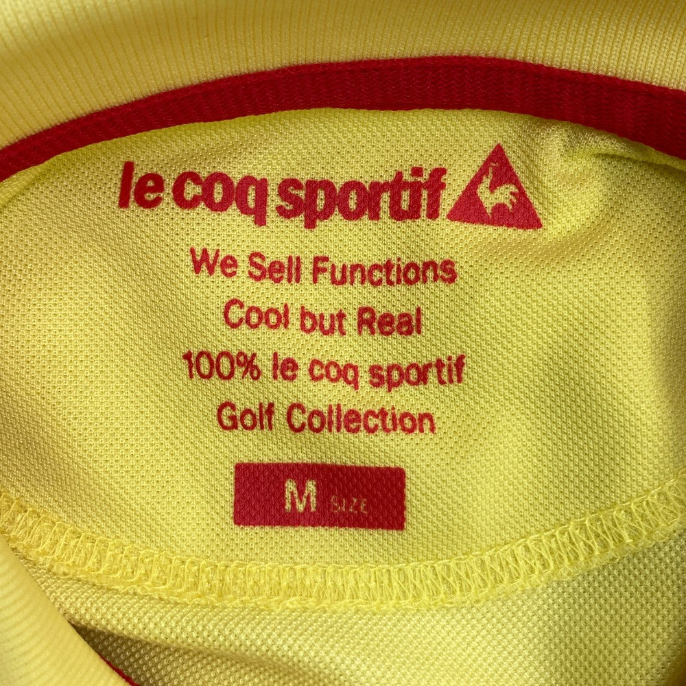 LE COQ GOLF 르꼬끄 골프 반팔 폴로셔츠 노란색 계열 M 사이즈