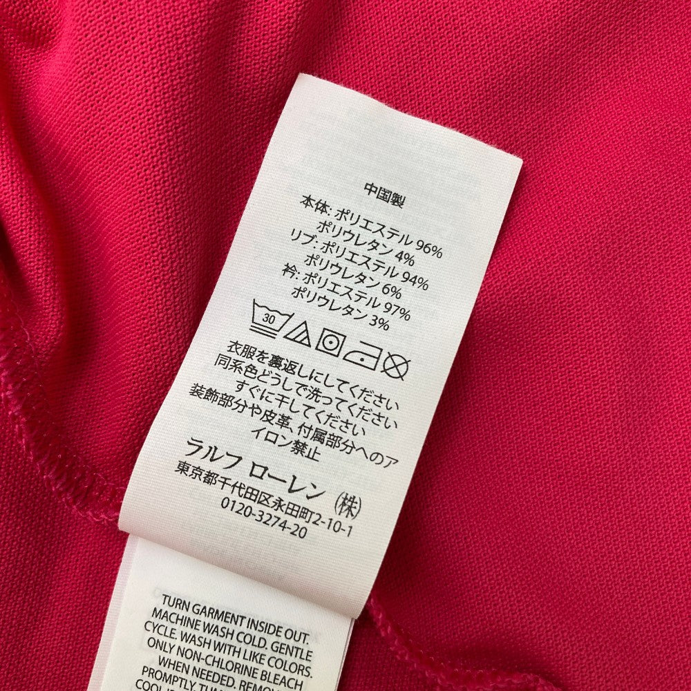 RLX ラルフローレン  ノースリーブポロシャツ  ピンク系 S