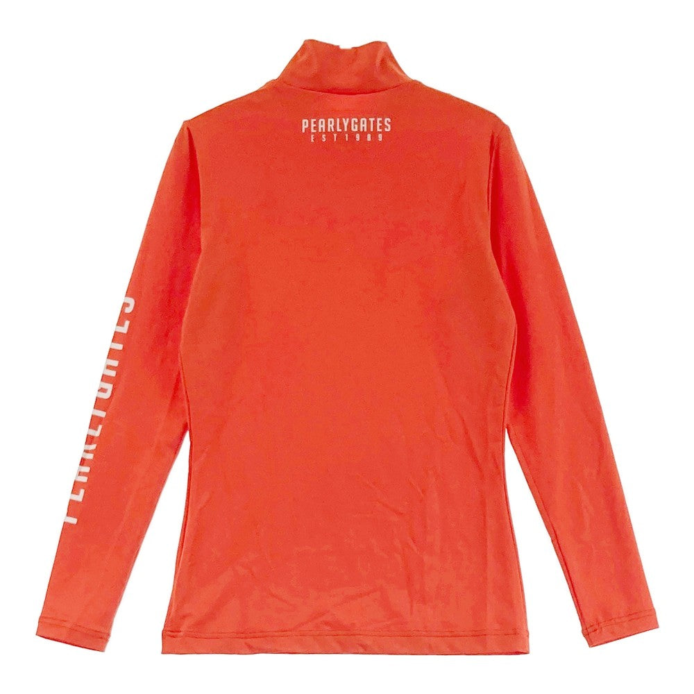PEARLY GATES パーリーゲイツ  ハイネック 長袖インナーTシャツ  オレンジ系 0