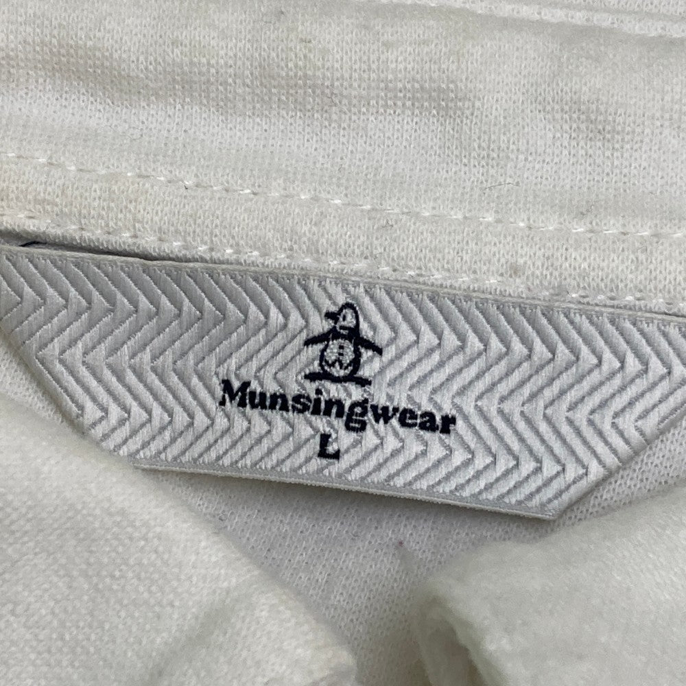 MUNSING WEAR マンシングウェア  長袖ポロシャツ  ホワイト系 L