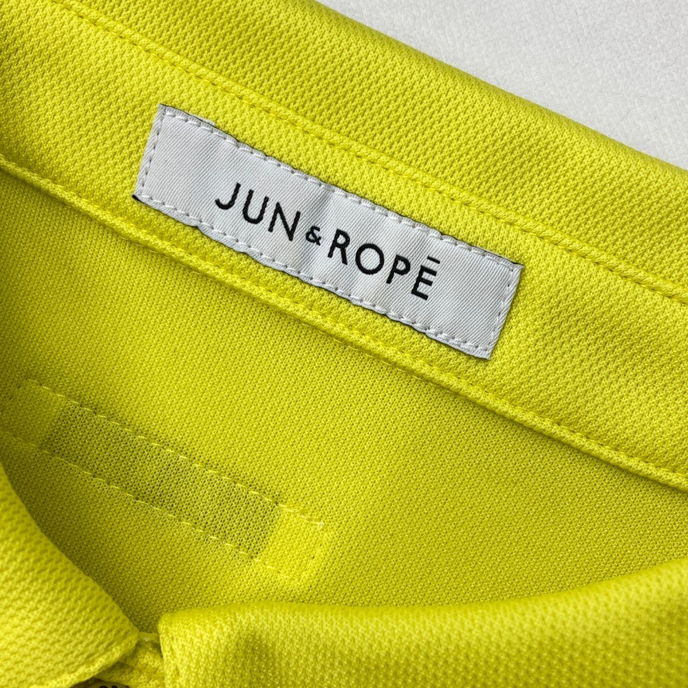 JUN&ROPE ジュンアンドロペ  ノースリーブポロシャツ  イエロー系 M