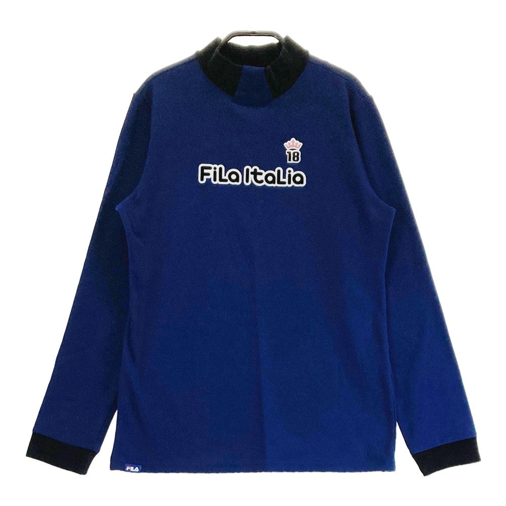 FILA GOLF フィラゴルフ  ハイネック 長袖Tシャツ  ネイビー系 L